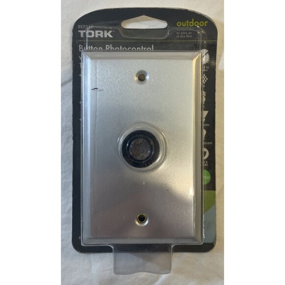 TORK RKP311 Outdoor 120-Volt Button Photocontrol , LED w/wall plate - Picture 1 of 3